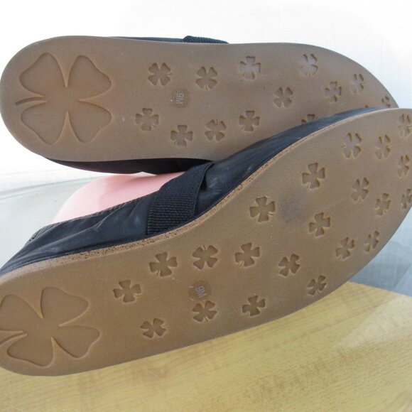 Lucky Brand Mary Jane Flats Shoes Black Leather Size 9 - Picture 7 of 8